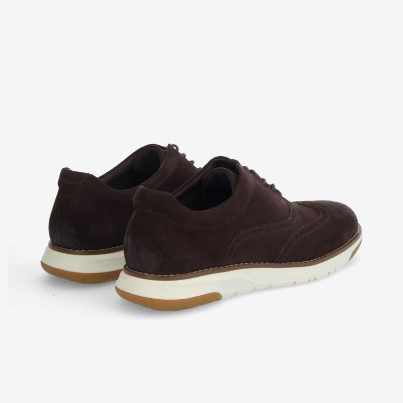 ECHO II BROGUE M - OILY SUEDE - MARRON